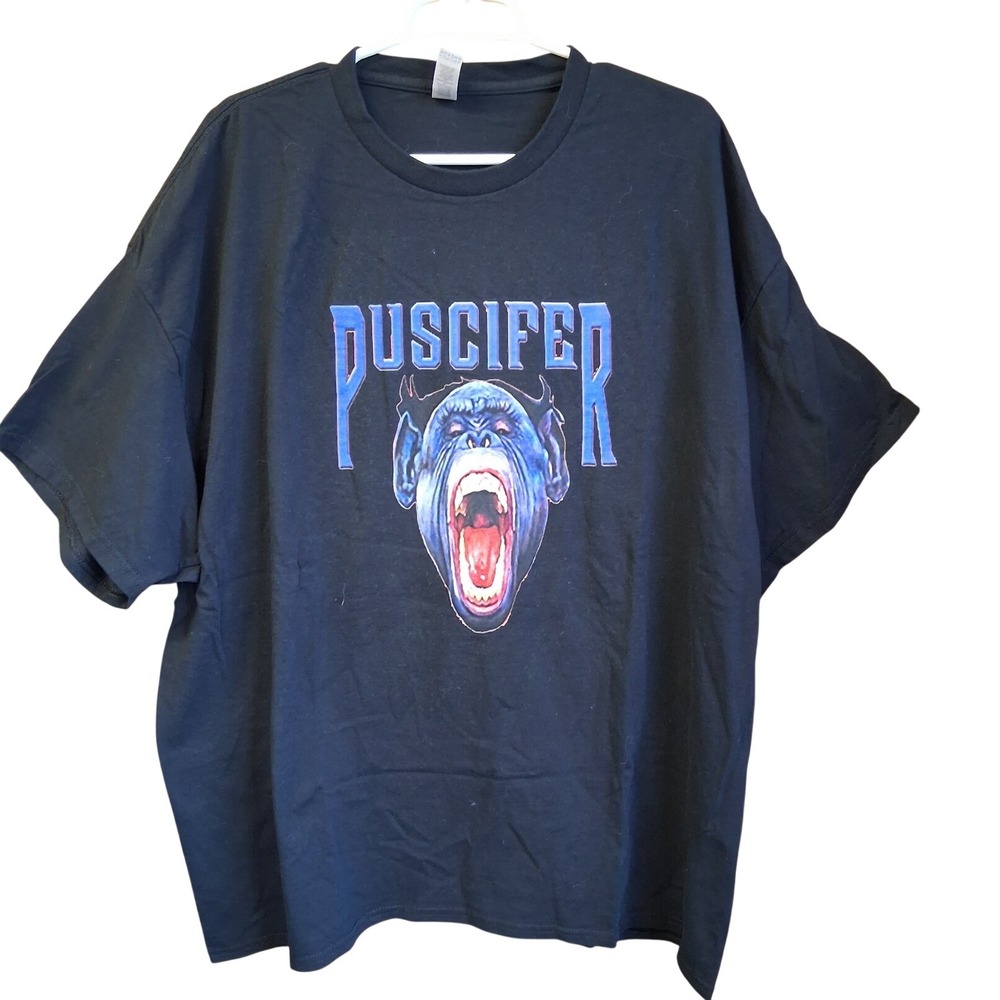 Puscifer  3XL Men's Graphic Tee SS Black Black Metal Music EUC